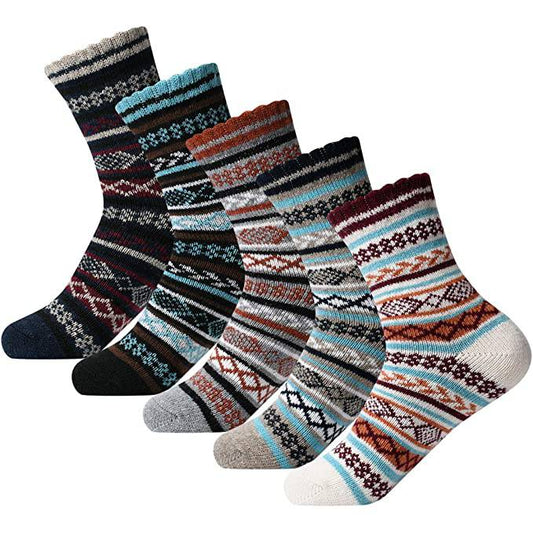 Wholesale Women's Winter Crew Socks Warm Thick Soft Wool Socks