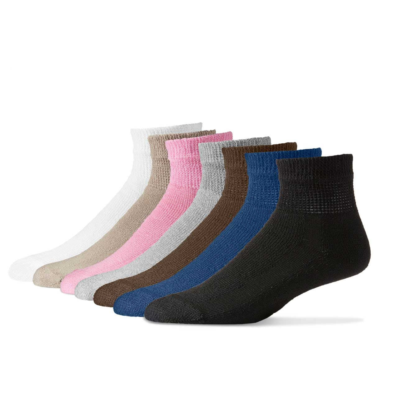 Wholesale Diabetic Cotton Ankle Socks, Plain Brown Diabetic Socks