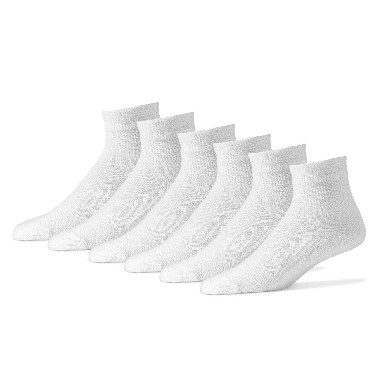 Wholesale Diabetic Cotton Ankle Socks, Plain White Diabetic Socks