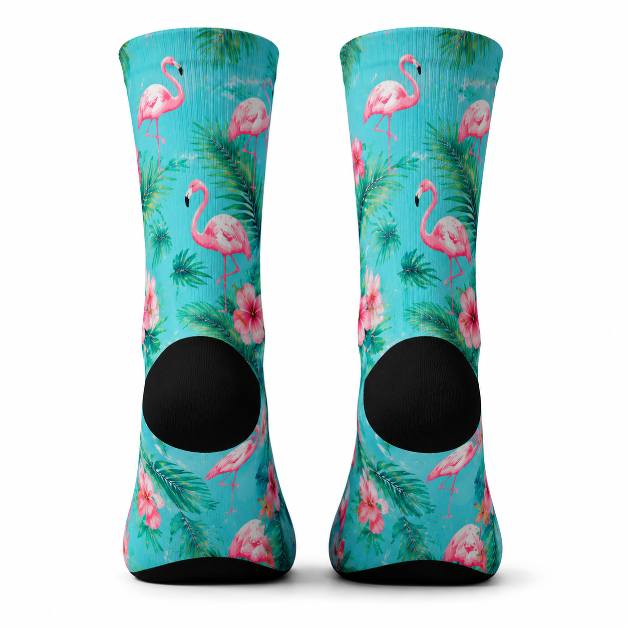 PeekSocks® Flamingo Paradise Crew Socks
