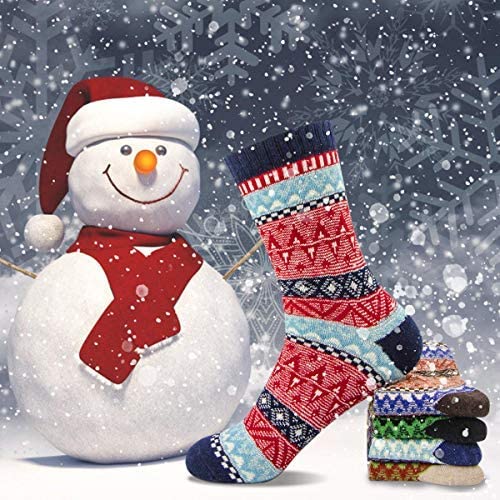 Wholesale Women's Winter Crew Socks Warm Thick Soft Wool Socks