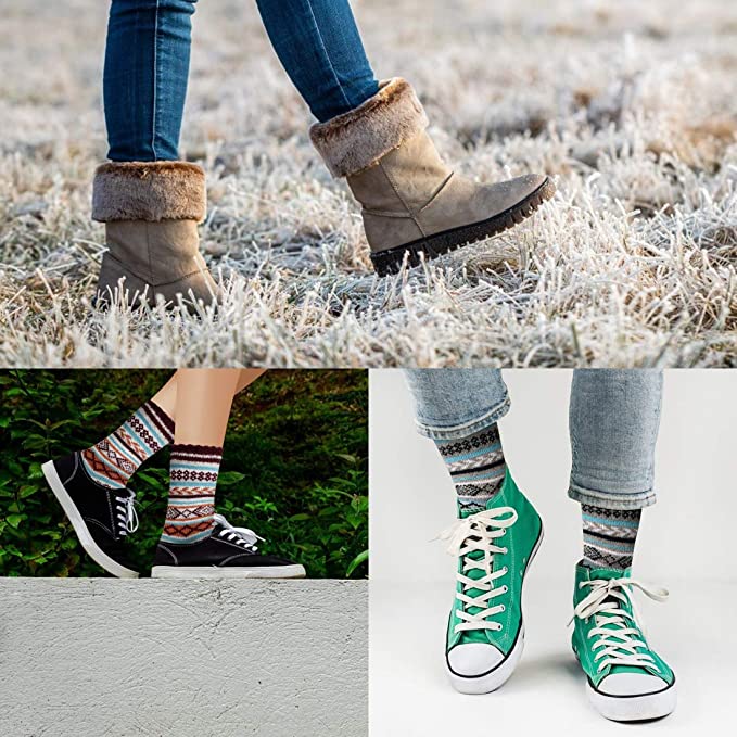 Wholesale Women's Winter Crew Socks Warm Thick Soft Wool Socks
