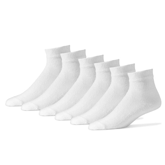 Wholesale Diabetic Cotton Ankle Socks, Plain White Diabetic Socks