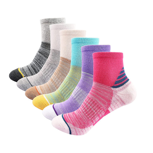 Wholesale Women's Athletic Ankle Socks Quarter Cushioned Running Socks Hiking Performance Sport Cotton Socks
