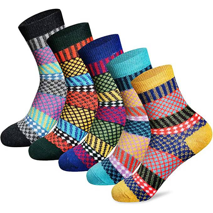 Wholesale Women's Winter Crew Socks Warm Thick Soft Wool Socks