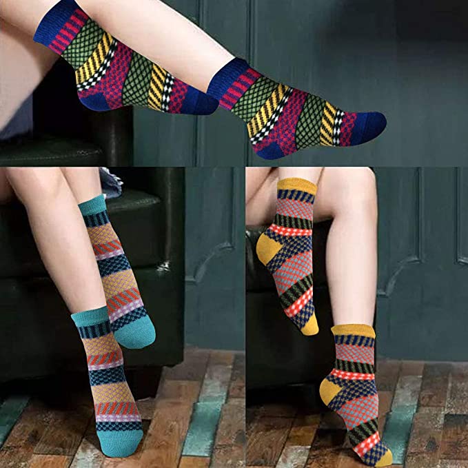 Wholesale Women's Winter Crew Socks Warm Thick Soft Wool Socks